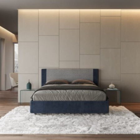 Letto matrimoniale tessuto Rosal 160×190