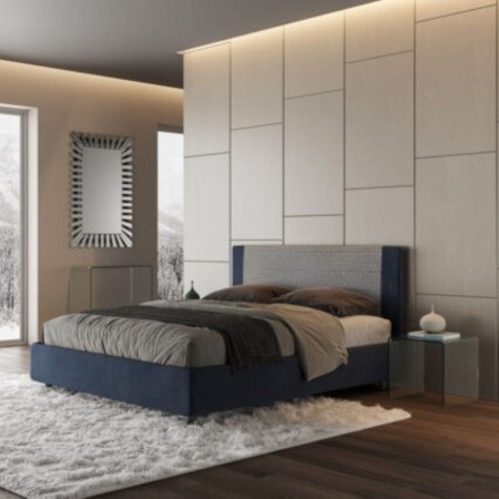 Letto matrimoniale tessuto Rosal 160×190