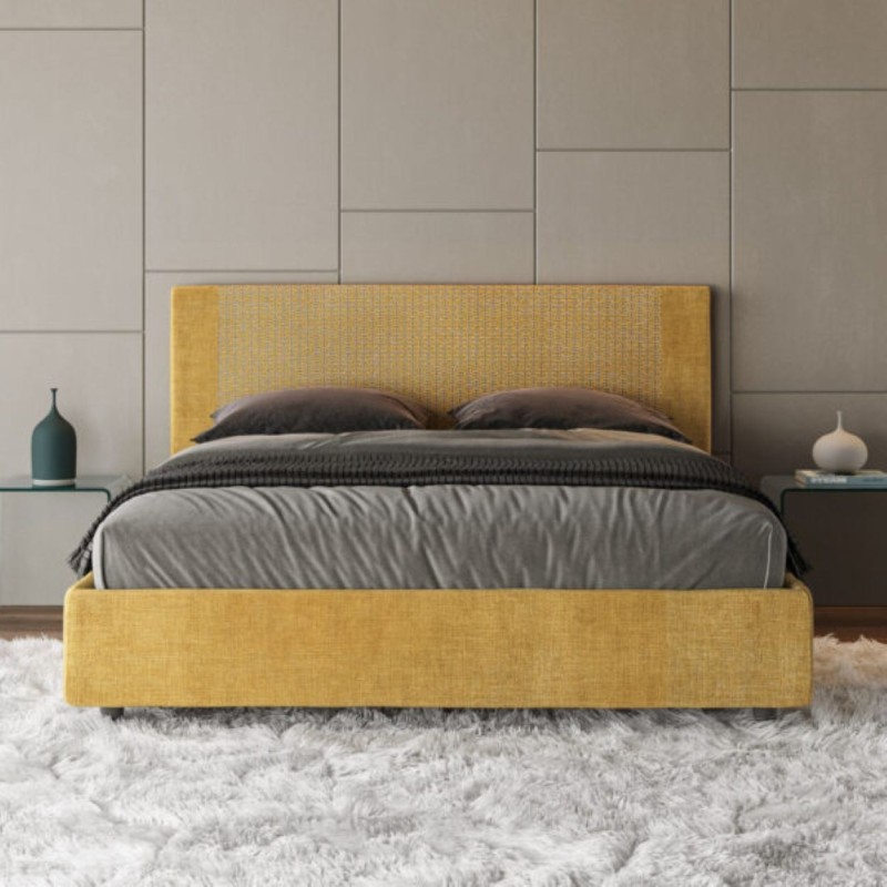 Letto matrimoniale tessuto Rosal 160×190