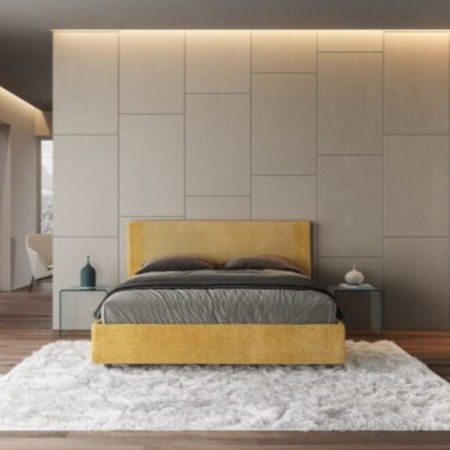 Letto matrimoniale tessuto Rosal 160×190