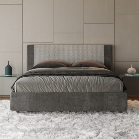 Letto matrimoniale tessuto Rosal 160×190