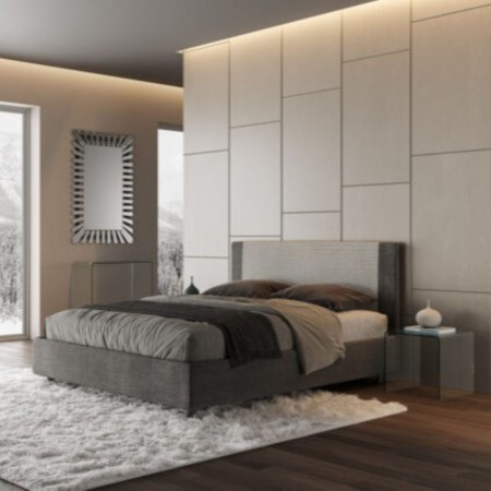 Letto matrimoniale tessuto Rosal 160×190