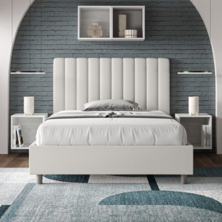 Letto una piazza e mezza similpelle Agueda 120×190