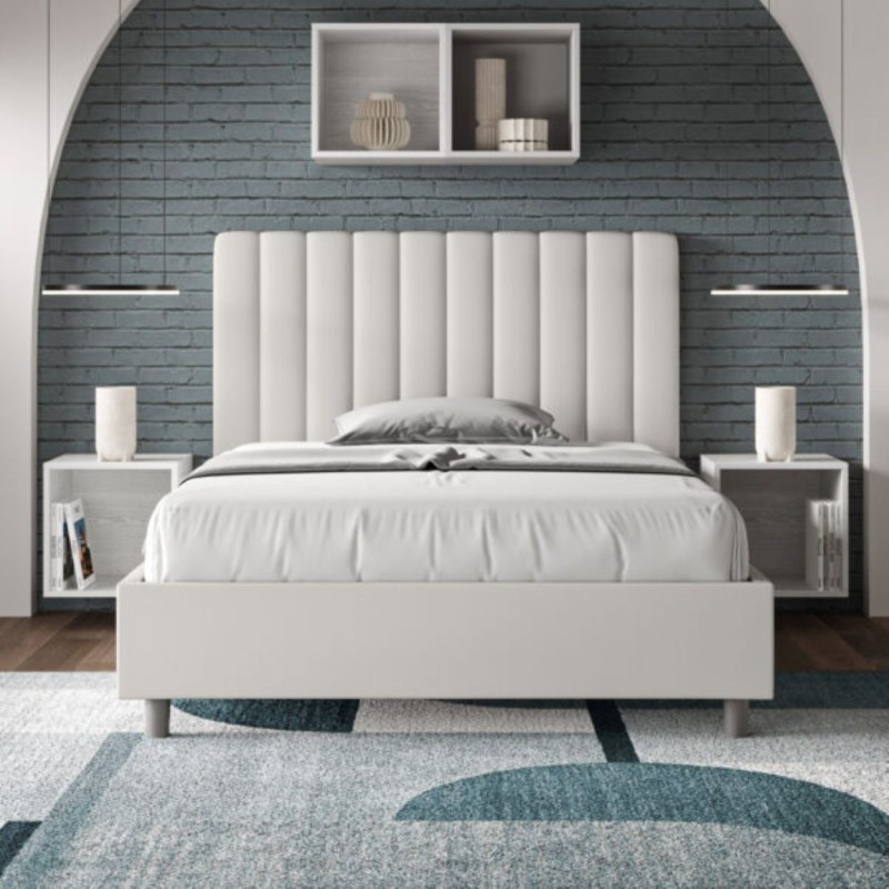 Letto una piazza e mezza similpelle Agueda 120×190