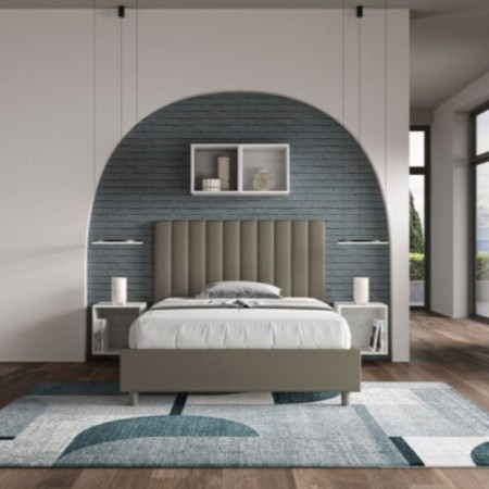 Letto una piazza e mezza similpelle Agueda 120×190