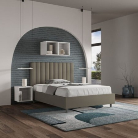 Letto una piazza e mezza similpelle Agueda 120×190