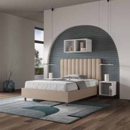 Letto una piazza e mezza similpelle Agueda 120×190