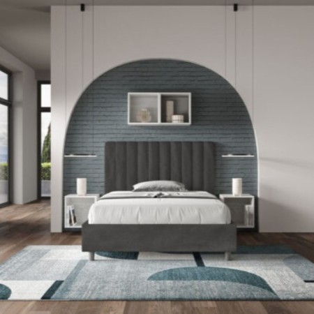 Letto una piazza e mezza microfibra Agueda 120×190