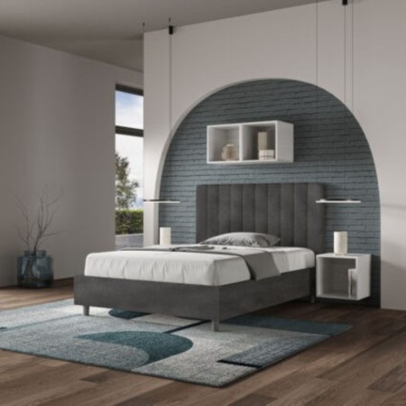 Letto una piazza e mezza microfibra Agueda 120×190