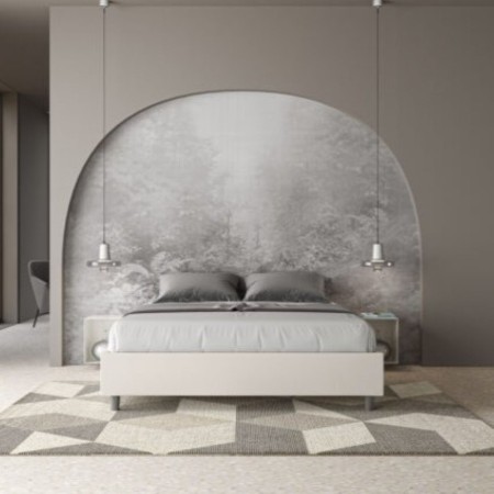 Letto Matrimoniale similpelle Azelia 160x190 cm