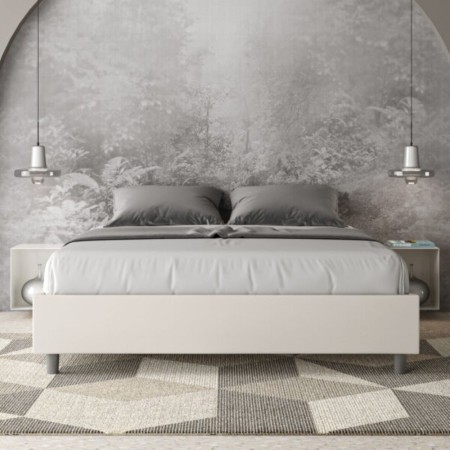Letto Matrimoniale similpelle Azelia 160x190 cm
