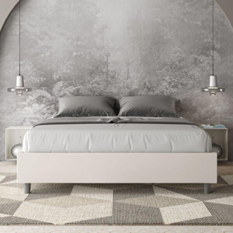 Letto Matrimoniale similpelle Azelia 160x190 cm