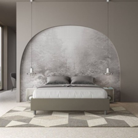 Letto Matrimoniale similpelle Azelia 160x190 cm