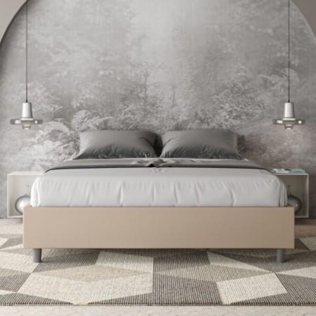 Letto Matrimoniale similpelle Azelia 160x190 cm
