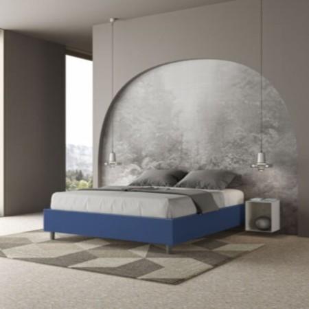 Letto Matrimoniale similpelle Azelia 160x190 cm