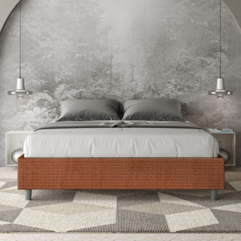Letto Matrimoniale tessuto Azelia 160×190