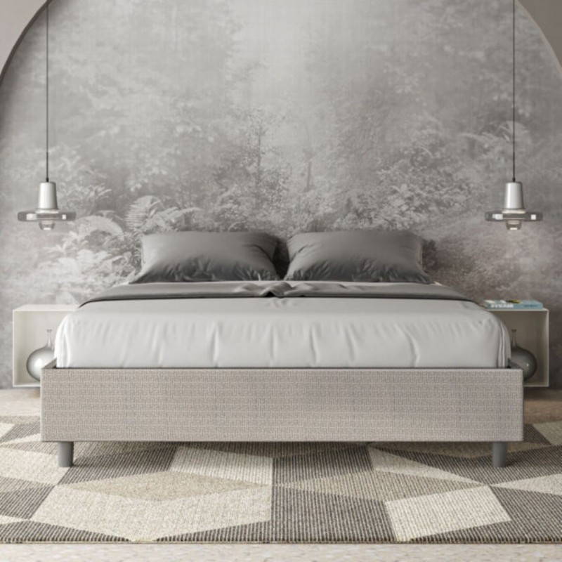 Letto Matrimoniale tessuto Azelia 160×190