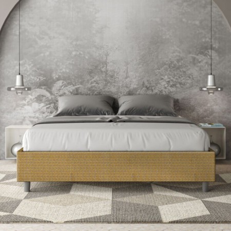 Letto Matrimoniale tessuto Azelia 160×190