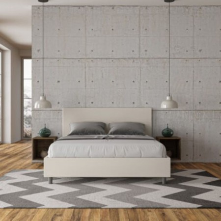 Letto Matrimoniale similpelle Adele 160x190 cm