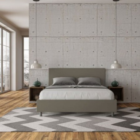 Letto Matrimoniale similpelle Adele 160x190 cm