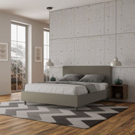 Letto Matrimoniale similpelle Adele 160x190 cm