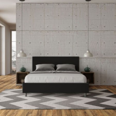 Letto Matrimoniale similpelle Adele 160x190 cm