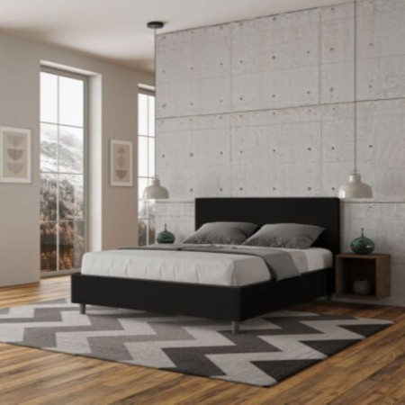 Letto Matrimoniale similpelle Adele 160x190 cm