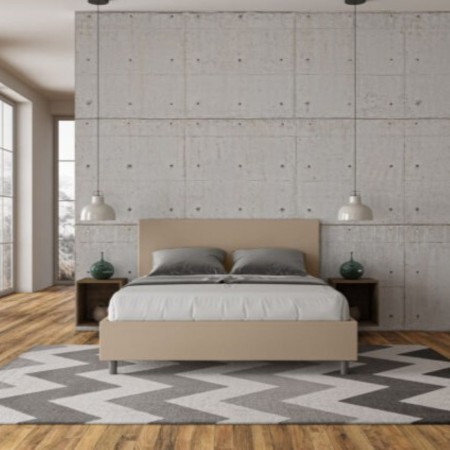 Letto Matrimoniale similpelle Adele 160x190 cm