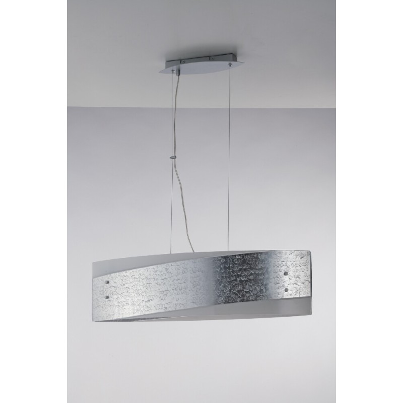 Lampadario Sospensione Paris Class Colore Silver 60W