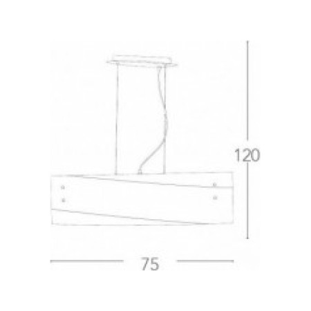 Lampadario Sospensione Paris Class Colore Silver 60W