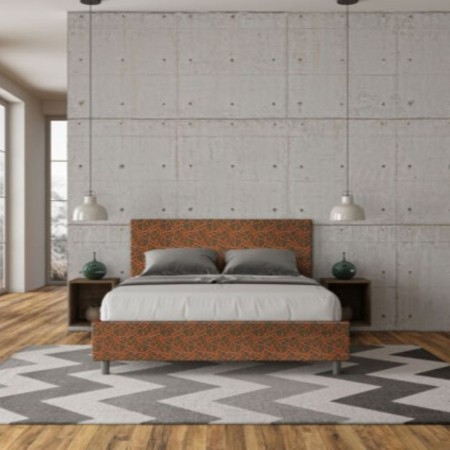 Letto Matrimoniale tessuto Adele 160×190