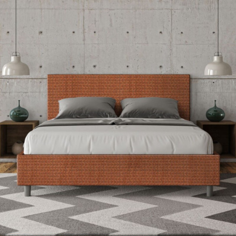 Letto Matrimoniale tessuto Adele 160×190