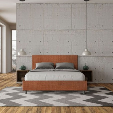 Letto Matrimoniale tessuto Adele 160×190