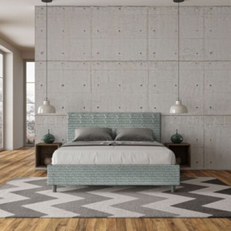 Letto Matrimoniale tessuto Adele 160×190