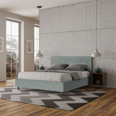 Letto Matrimoniale tessuto Adele 160×190