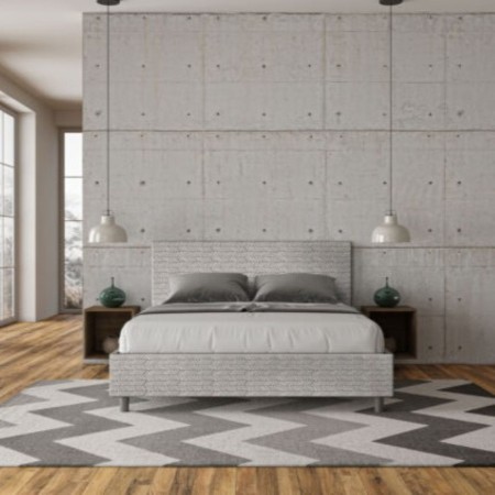 Letto Matrimoniale tessuto Adele 160×190