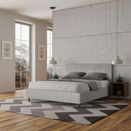 Letto Matrimoniale tessuto Adele 160×190