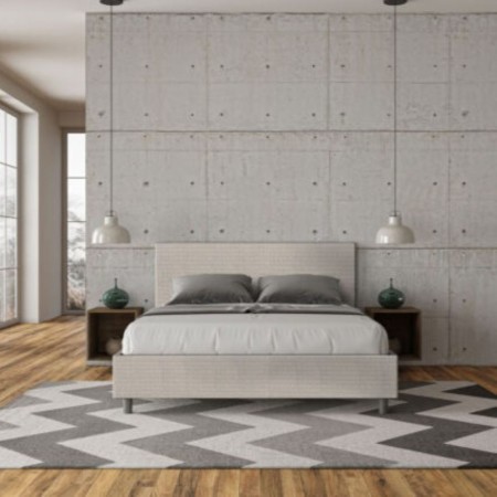 Letto Matrimoniale tessuto Adele 160×190