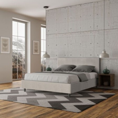 Letto Matrimoniale tessuto Adele 160×190