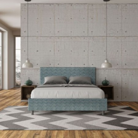 Letto Matrimoniale tessuto Adele 160×190