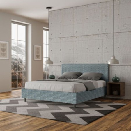 Letto Matrimoniale tessuto Adele 160×190