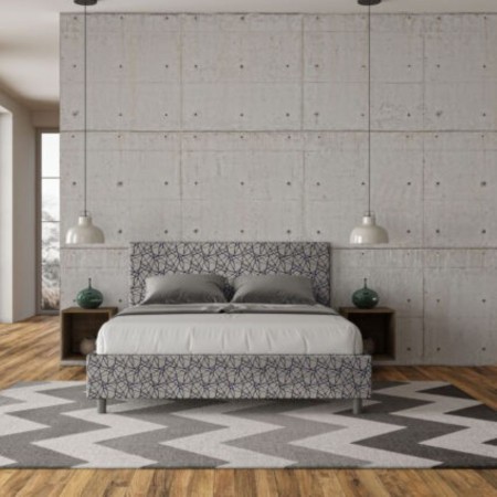 Letto Matrimoniale tessuto Adele 160×190