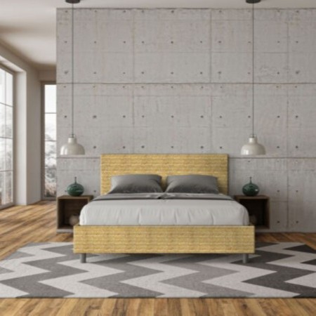 Letto Matrimoniale tessuto Adele 160×190