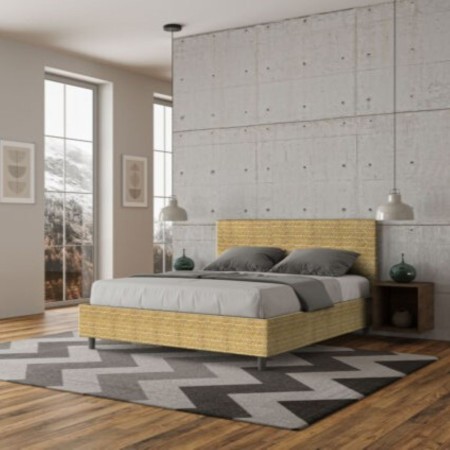 Letto Matrimoniale tessuto Adele 160×190