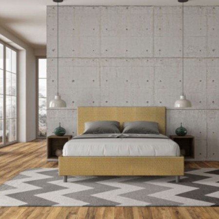Letto Matrimoniale tessuto Adele 160×190