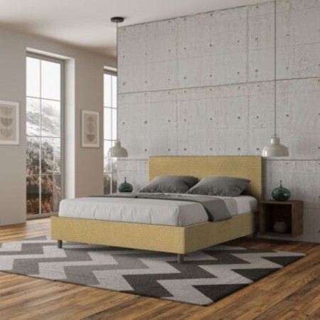 Letto Matrimoniale tessuto Adele 160×190