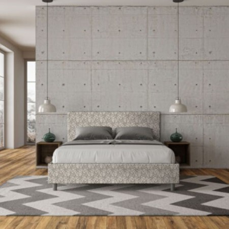 Letto Matrimoniale tessuto Adele 160×190