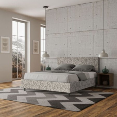 Letto Matrimoniale tessuto Adele 160×190
