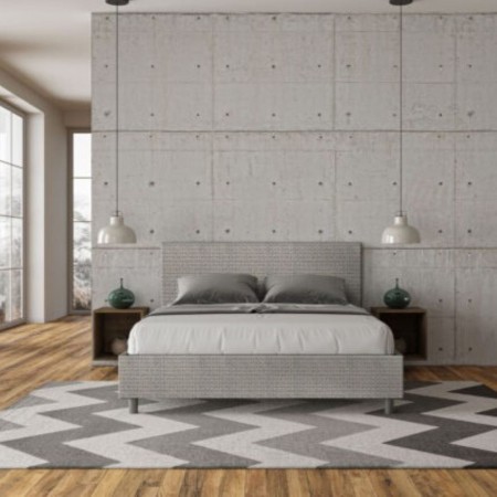 Letto Matrimoniale tessuto Adele 160×190