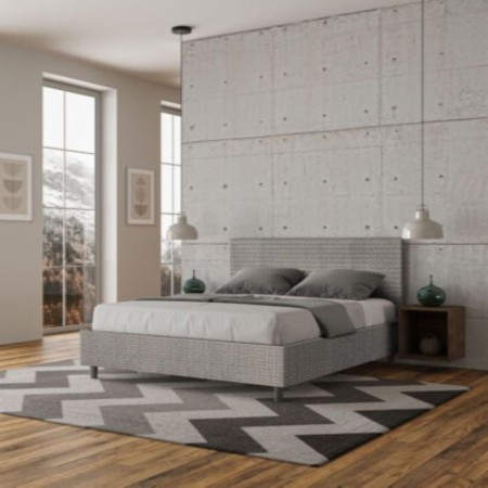 Letto Matrimoniale tessuto Adele 160×190